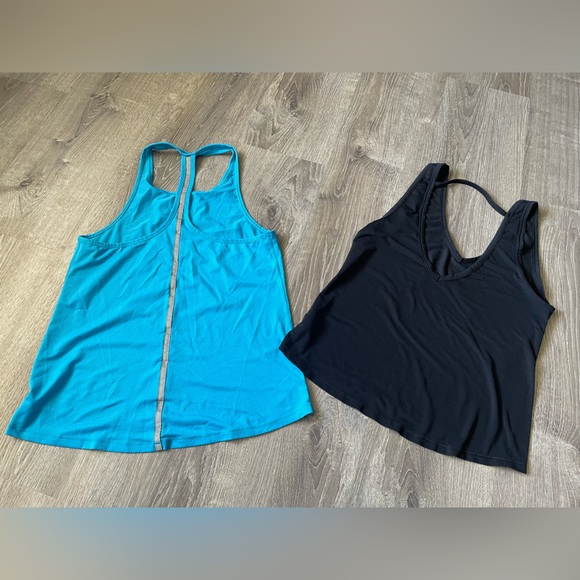VSX SPORT & Victoria Sport Activewear Muscle Tees Size Small Womens Black & Blue - Picture 6 of 7